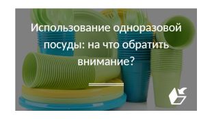 Использование одноразовой посуды: на что обратить внимание?