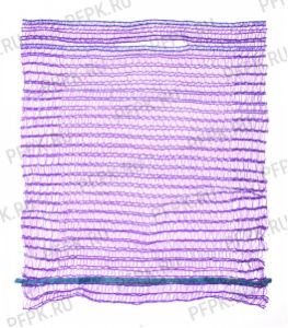 Сетки-мешки овощные 25х39 (до 5 кг) с завязками, с ручками Фиолетовые [100/3000]