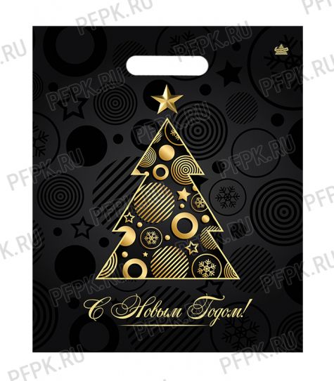 НГ РУССКАЯ ЗИМА проруб. 45х38 (60 мкм) ПВД,ламин. ТИКО Акцент [50/500]