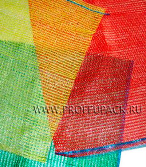 Сетки-мешки овощные 30х47 (до 9 кг) с завязками, с ручками Зеленые [100/2000]