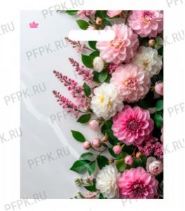 ТРИУМФ, вырубная ручка, 31х40+3 (60мкм) ламинат, ТИКО Цветочное ассорти [50/500]