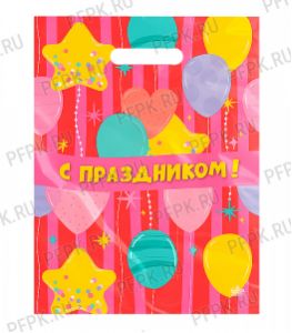 ТРИУМФ, вырубная ручка, 31х40+3 (60мкм) ламинат, ТИКО Праздник с шарами [50/500]