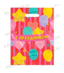 ТРИУМФ, вырубная ручка, 31х40+3 (60мкм) ламинат, ТИКО Праздник с шарами [50/500]