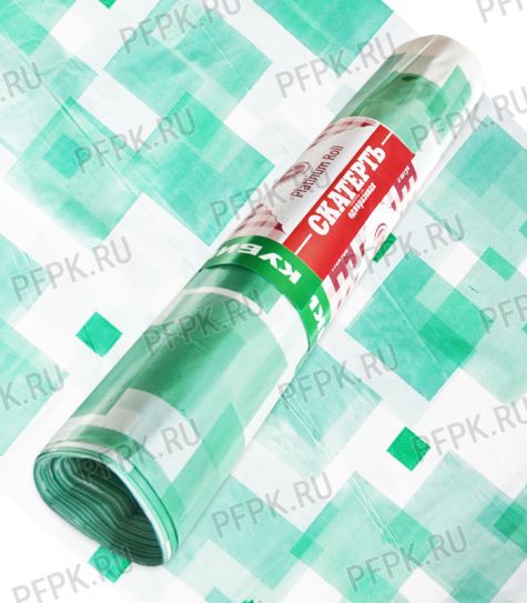 Скатерти 110х180 PR (рулон 5 шт.) Кубики зеленые [1/20]