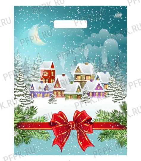 НГ МАГИЯ ПРАЗДНИКА проруб. 40х31(60 мкм)ПВД,лам.,ТИКО Снежный город [50/500]