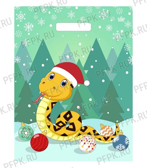 НГ МАГИЯ ПРАЗДНИКА проруб. 40х31(60 мкм)ПВД,лам.,ТИКО Символ мудрости [50/500]