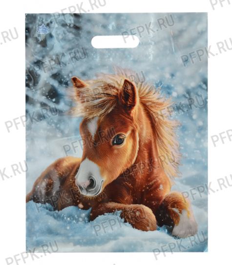 НГ МАГИЯ ПРАЗДНИКА проруб. 40х31(60 мкм)ПВД,лам.,ТИКО Ветерок [50/500]