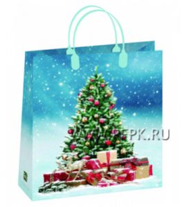НГ Сумочка из мягкого пластика 01 (26х23х10) малая BAS-122 (Ель) [20/200]