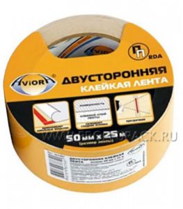 Клейкая лента двухсторонняя на ПП основе 50х25 AVIORA (303-007) [1/36]