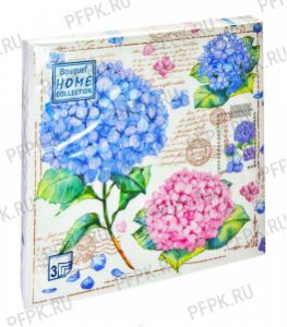 Салфетки бум. DESNA HOME COLLECTION CLASSIC (20 листов) Открытка с гортензиями [..
