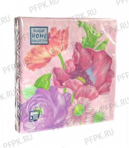 Салфетки бум. DESNA HOME COLLECTION CLASSIC (20 листов) Цветочная композиция на розовом [12/12]