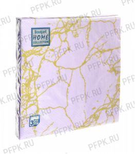 Салфетки бум. DESNA HOME COLLECTION CLASSIC (20 листов) Мрамор золотой на лиловом [12/12]