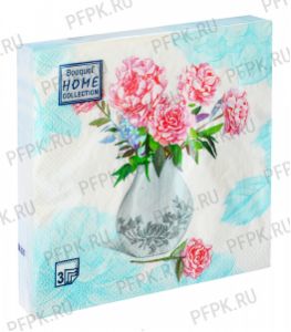 Салфетки бум. DESNA HOME COLLECTION CLASSIC (20 листов) Ваза с пионами [12/12]