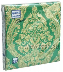 Салфетки бум. DESNA HOME COLLECTION CLASSIC (20 листов) Royal (Золото на зеленом..