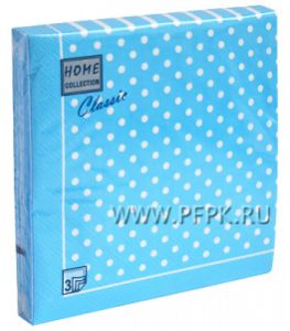 Салфетки бум. DESNA HOME COLLECTION CLASSIC (20 листов) Голубая скатерть в горош..