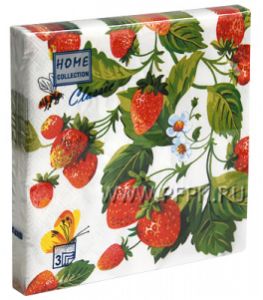 Салфетки бум. DESNA HOME COLLECTION CLASSIC (20 листов) Земляника [12/12]