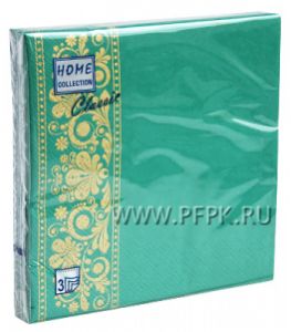 Салфетки бум. DESNA HOME COLLECTION CLASSIC (20 листов) Изумруд [12/12]