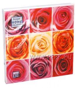 Салфетки бум. DESNA HOME COLLECTION CLASSIC (20 листов) Коллаж из роз [12/12]