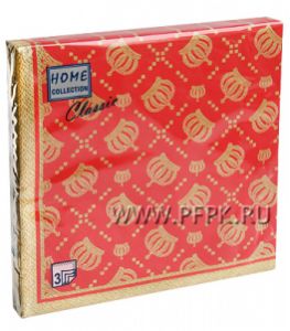 Салфетки бум. DESNA HOME COLLECTION CLASSIC (20 листов) Корона империи. Золото на красном [12/12]