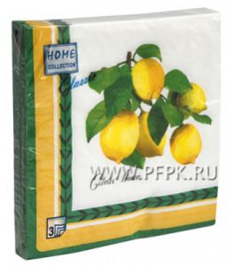 Салфетки бум. DESNA HOME COLLECTION CLASSIC (20 листов) Лимон [12/12]