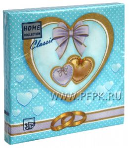 Салфетки бум. DESNA HOME COLLECTION CLASSIC (20 листов) Свадебная-1 [12/12]