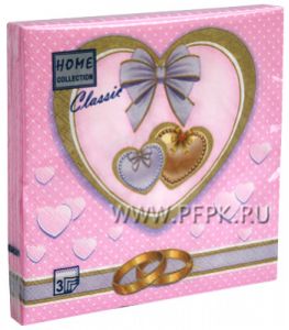 Салфетки бум. DESNA HOME COLLECTION CLASSIC (20 листов) Свадебная -2 [12/12]