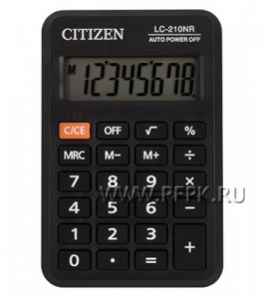 Калькулятор CITIZEN LC-210NR (250-344) [1/20]