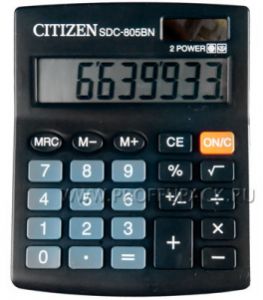 Калькулятор CITIZEN SDC-805BN (065-150/250-337) [1/20]