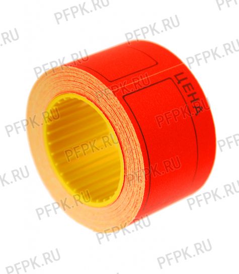 Ценники самоклеющиеся 40х50 ЭКОНОМ Красные (101-144) [5/250]