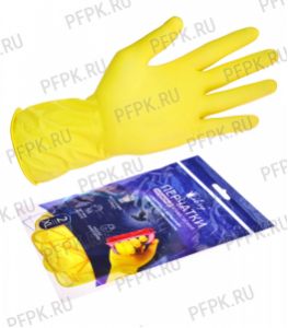 Перчатки латексные с хлопковым напылением повышенной эластичности XL (KHL004E Libry) [12/240]