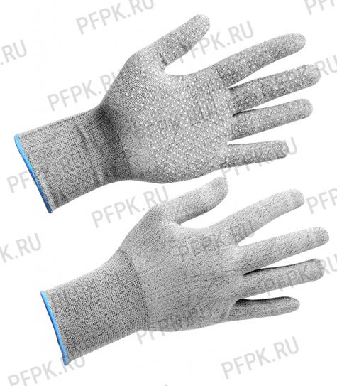 Перчатки нейлоновые с покрытием ТОЧКА Микс [12/1200]