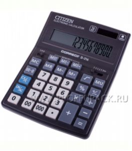 Калькулятор CITIZEN D16 Correct D316 (218-797 /250-414/ D-316)