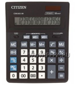 Калькулятор CITIZEN D16 Business Line CDB1601BK (250-436)