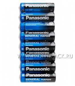 Батарейки PANASONIC R6 (AA) солевые (спайка 8 шт) General Purpose [48/240]