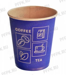 Стакан 250 мл бумажный Craft Line Синее настроение [50/1000]
