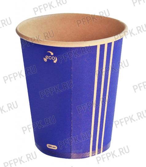 Стакан 250 мл бумажный Craft Line Синее настроение [50/1000]