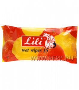Салфетки влажн. Lili (уп. 15 шт.) Цитрус [100/100]