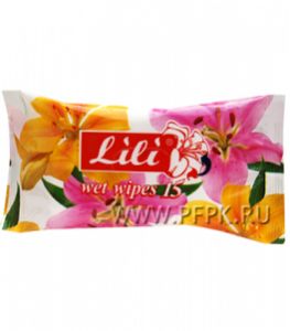 Салфетки влажн. Lili (уп. 15 шт.) Лилия [100/100]