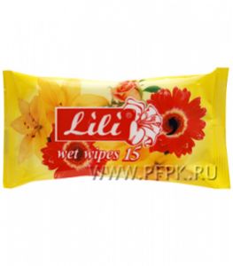 Салфетки влажн. Lili (уп. 15 шт.) Луговая свежесть [100/100]