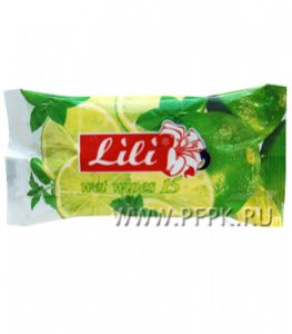 Салфетки влажн. Lili (уп. 15 шт.) Лайм/мята [100/100]