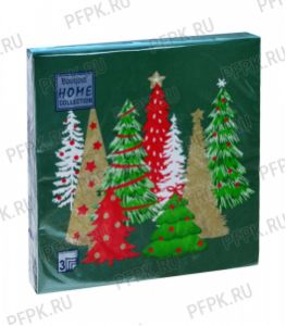 Салфетки НГ бум. DESNA HOME COLLECTION CLASSIC (20 листов) Ели на зеленом [12/12]