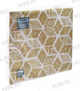 Салфетки НГ бум. DESNA HOME COLLECTION CLASSIC (20 листов) Золотые листья [12/12]