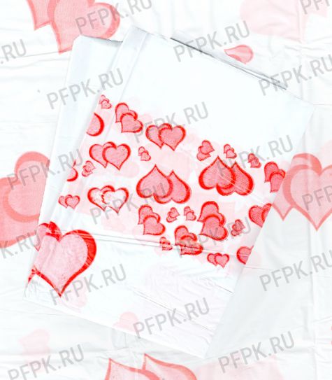 Скатерть 110х220 ПЭВД с рисунком Сердечки [1/200]