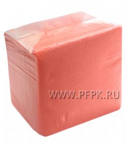 Салфетки бум. в П/Э 24х24, 1-слойн. ЦВ (100 листов) Розовые [40/40]
