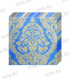 Салфетки бум. BOUQUET de LUXE 24х24, 3-сл.,с рис. (25 листов) Royal (золото) на ..