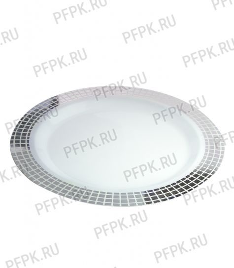 Тарелка D=190 серебро [уп. 10 шт.] DELUXE SILVER [1/20]