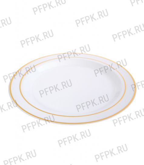 Тарелка D=190 Кайма золото [уп. 10 шт.] [1/20]