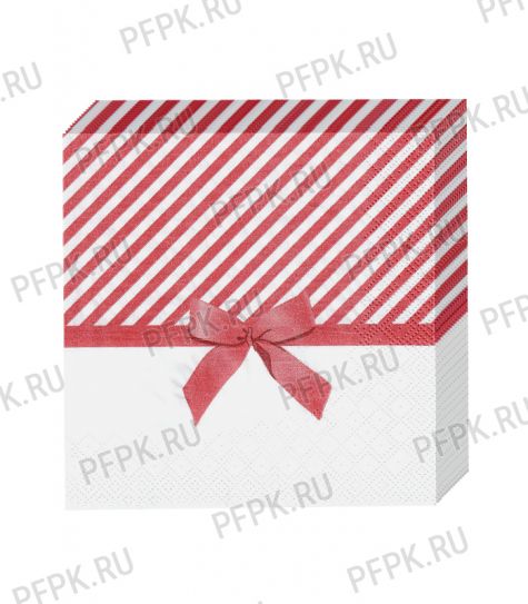 Салфетки бум. DESNA BOUQUET 33х33, 3-сл.,с рис. (20 листов) Подарок бордовый [12/12]