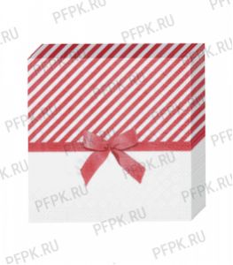 Салфетки бум. DESNA BOUQUET 33х33, 3-сл.,с рис. (20 листов) Подарок бордовый [12..