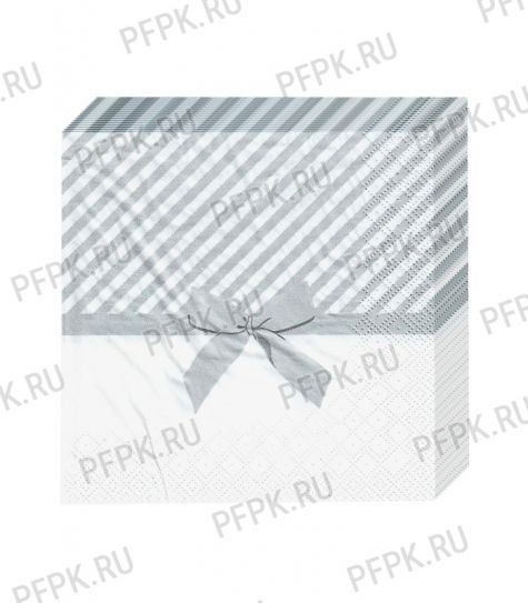 Салфетки бум. DESNA BOUQUET 33х33, 3-сл.,с рис. (20 листов) Подарок серебро [12/12]
